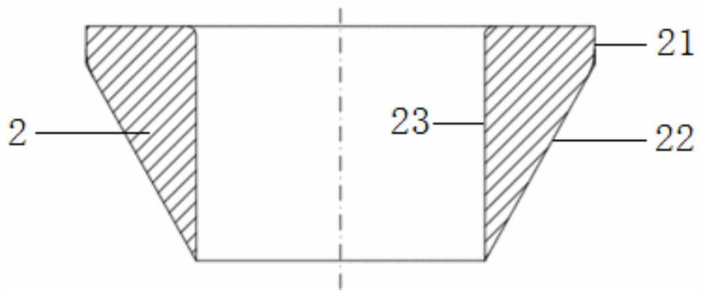 Necking and flaring mixed forming method for conical barrel part with straight barrel