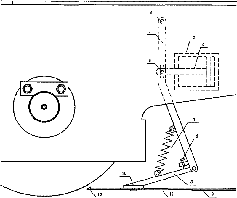 Dynamic windproof device of rail-mounted crane