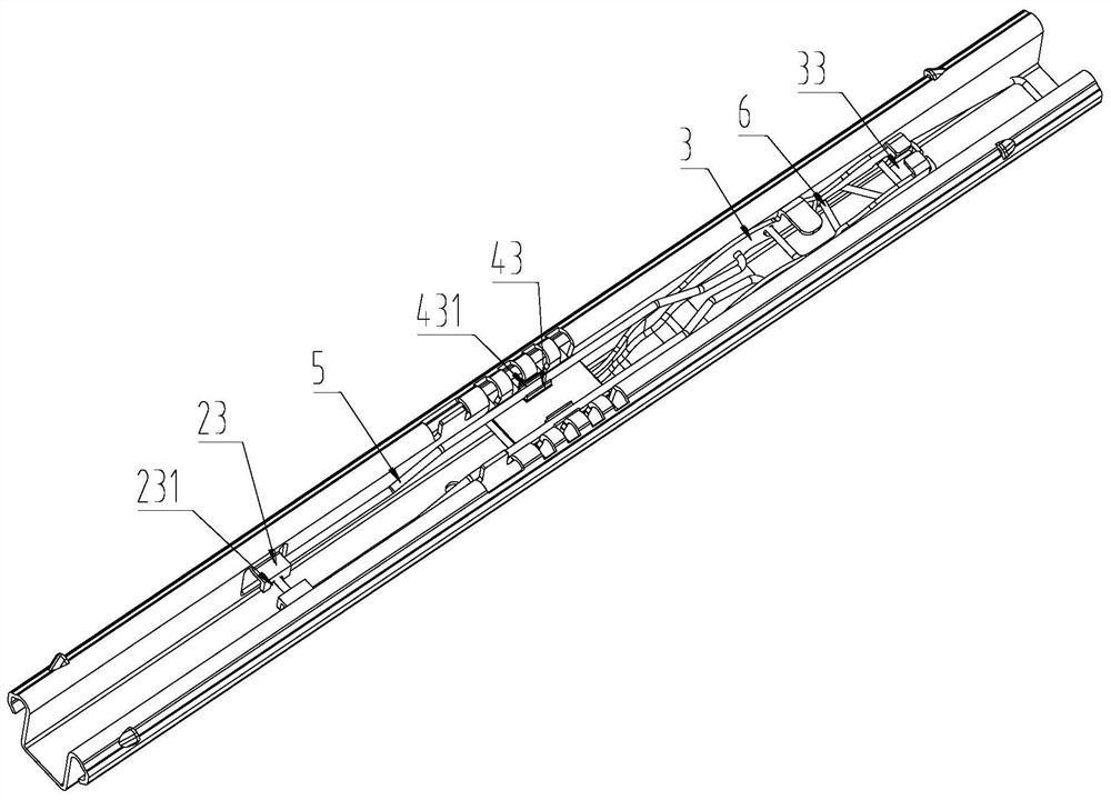 Manual seat guide rail