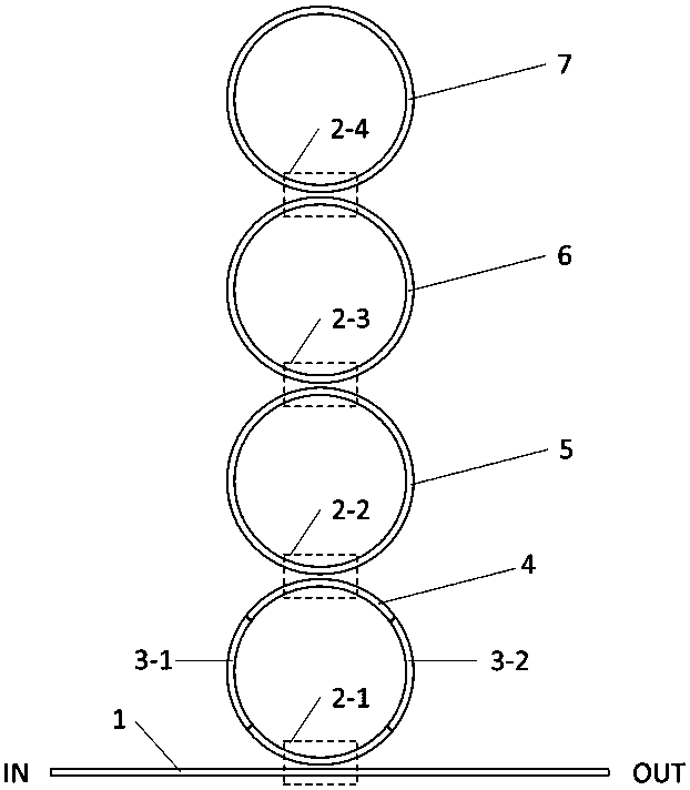 Modulation integrated light buffer based on SOI (silicon-on-insulator)-based structure