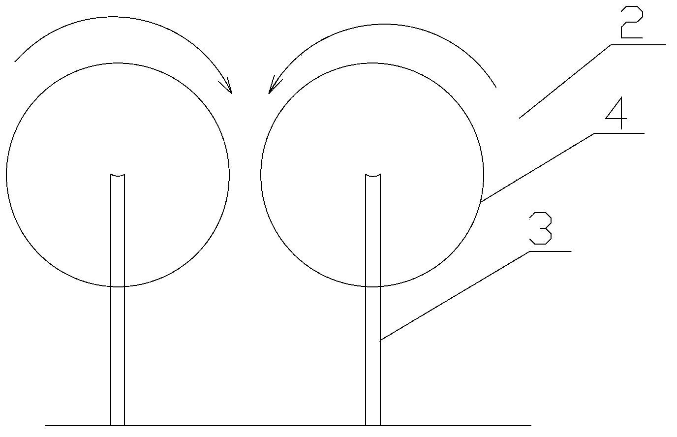 Grinding device for head portion and two side faces of screwdriver cutter bar