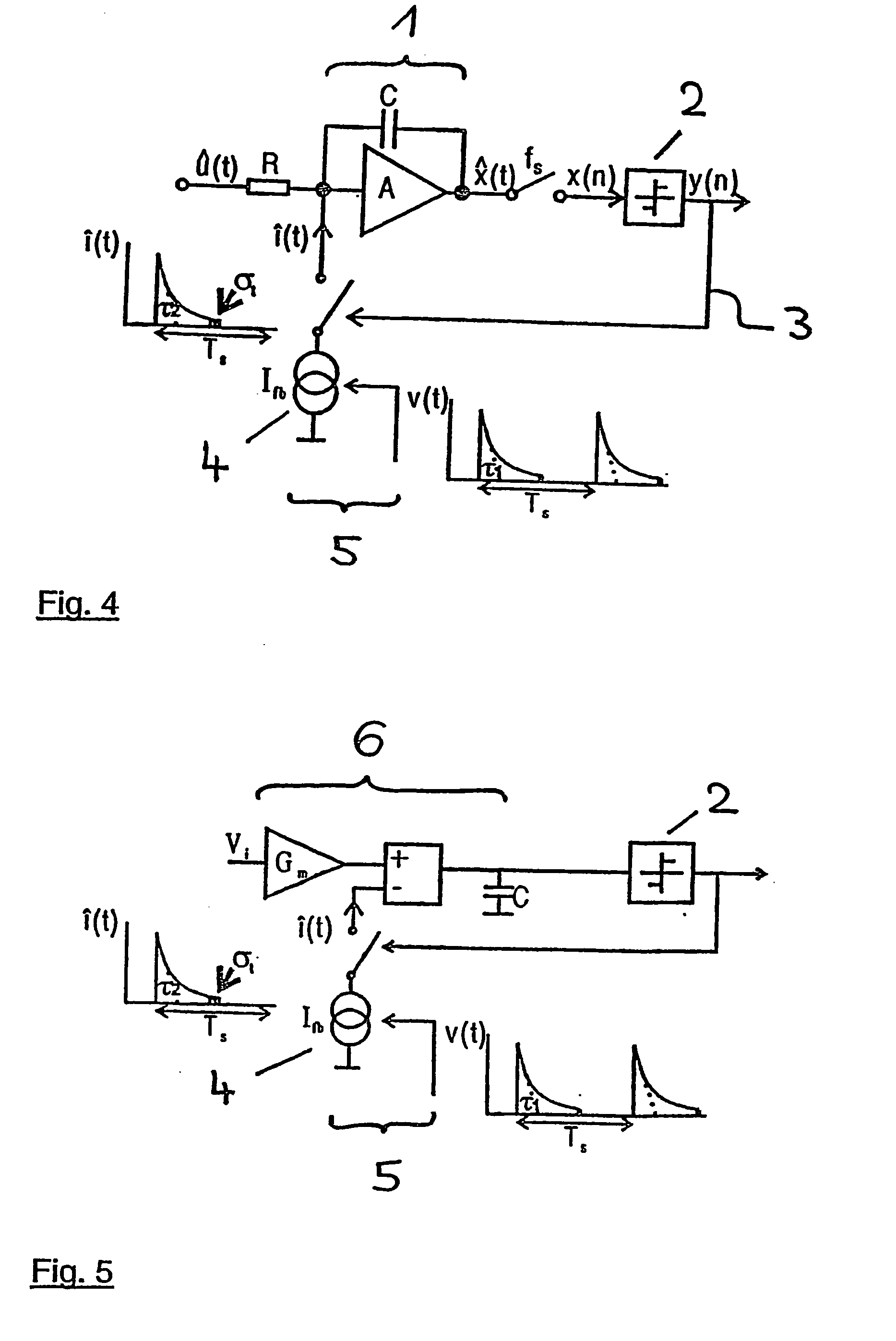 Controlled power source, in particular for a digital analogue converter in continuous time sigma delta modulators