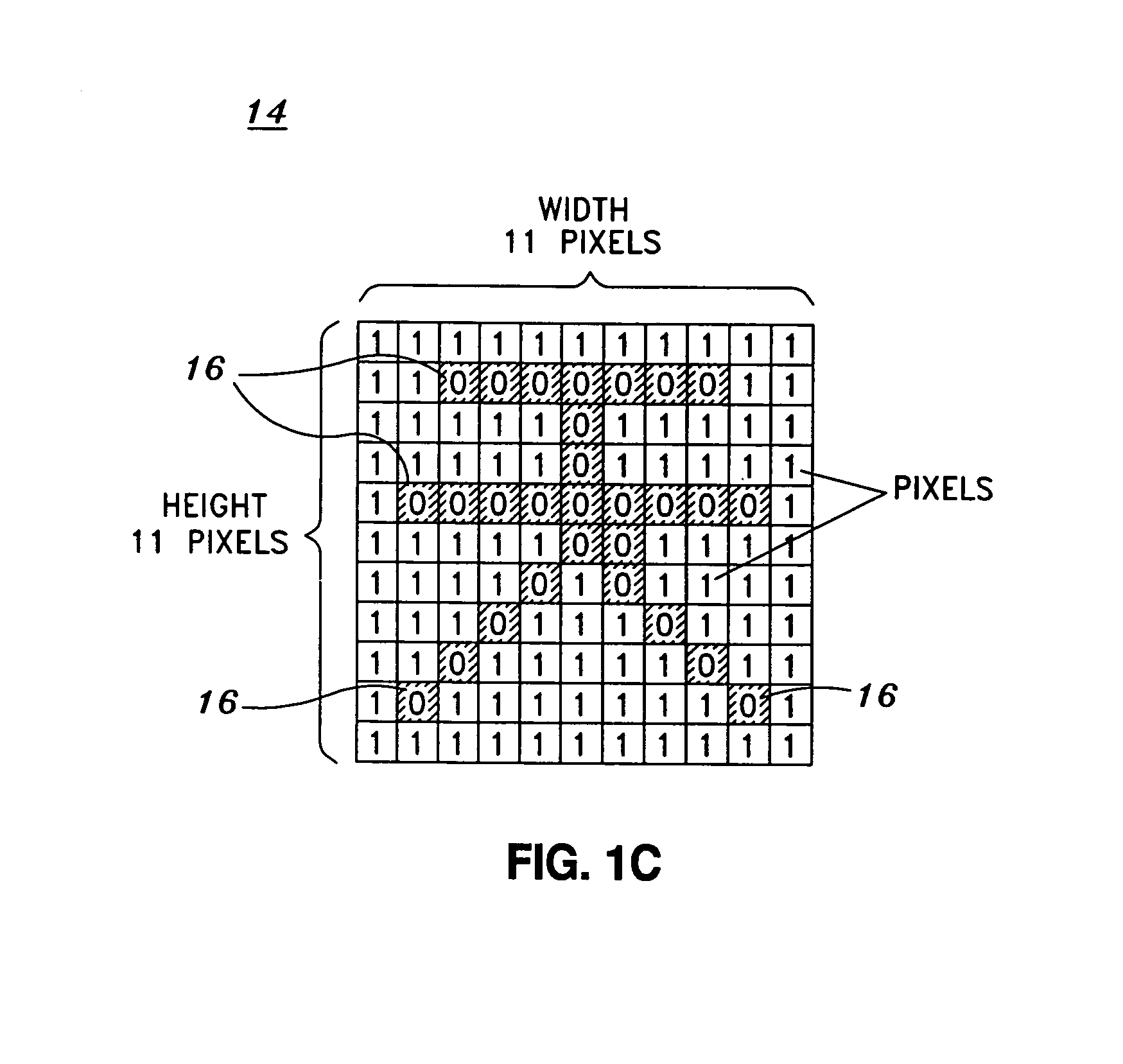 Handheld diagnostic device and method for displaying bitmapped graphic characters utilizing a condensed bitmap character library