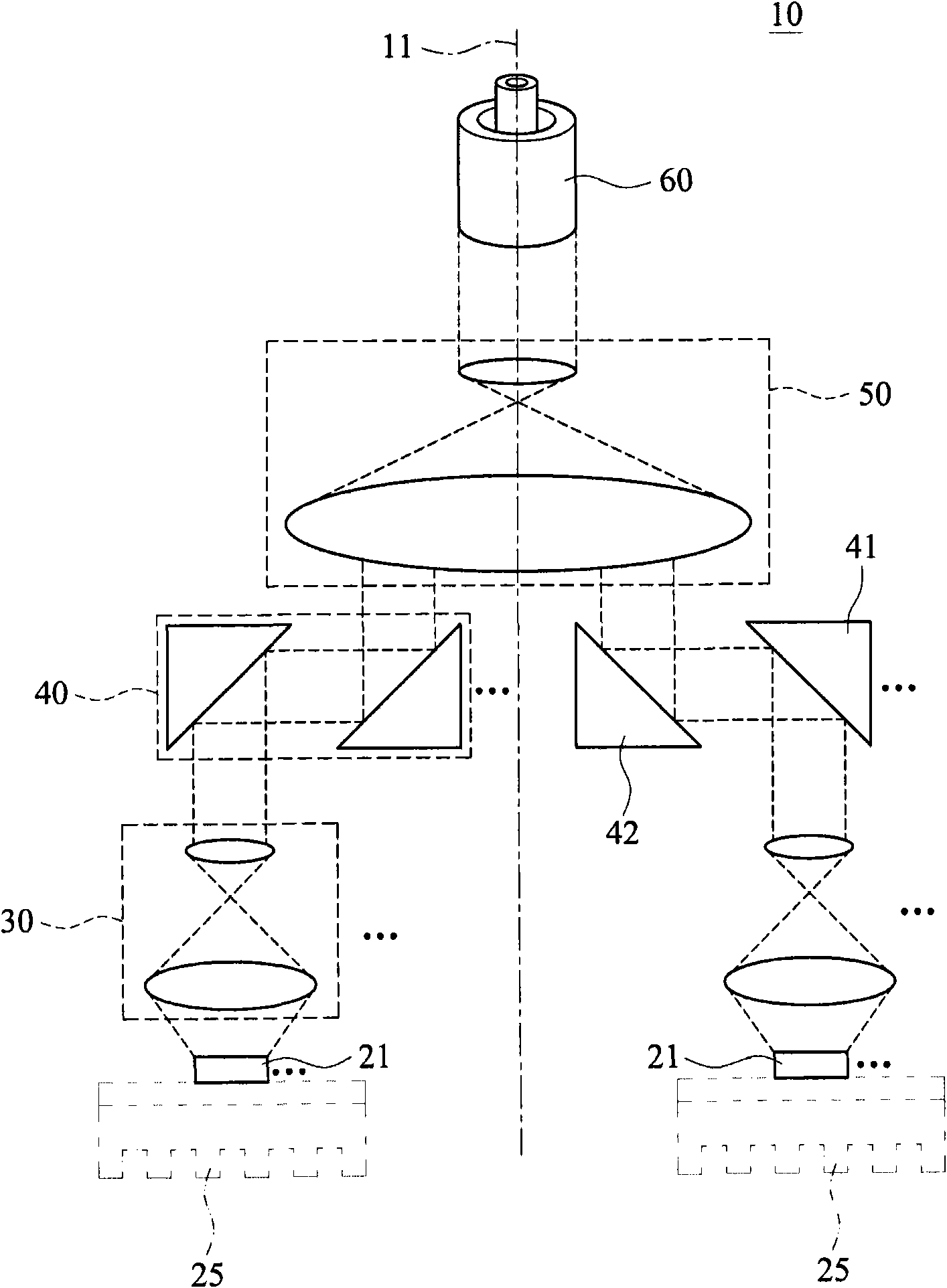 Endoscope light source module structure with light-emitting diodes