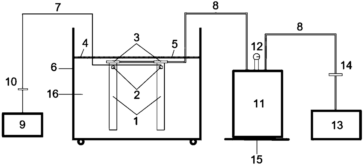 Ultrasonic vibrating vacuum preloading test system