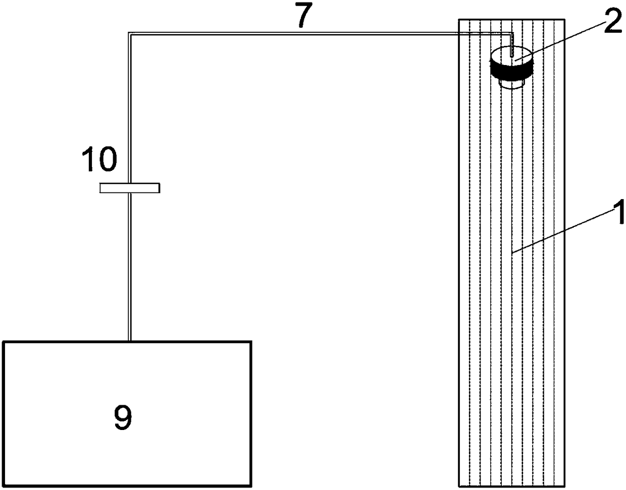 Ultrasonic vibrating vacuum preloading test system