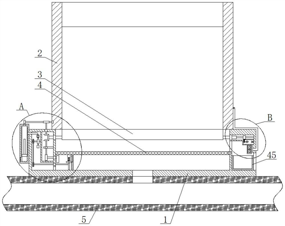 Urban rail station entrance and exit with anti-flooding mechanism and drainage method