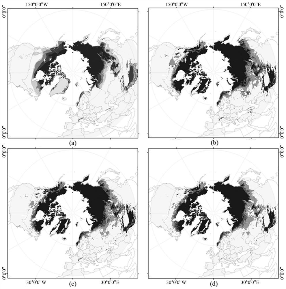 Permafrost monitoring and classifying method based on passive microwave remote sensing