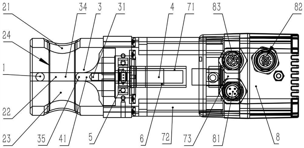 Integrated servo electric pinch valve