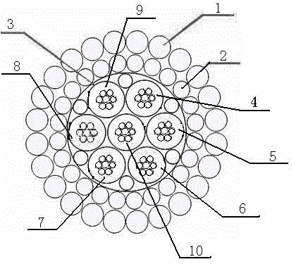 A cable for deep well high-speed data transmission system and its application method