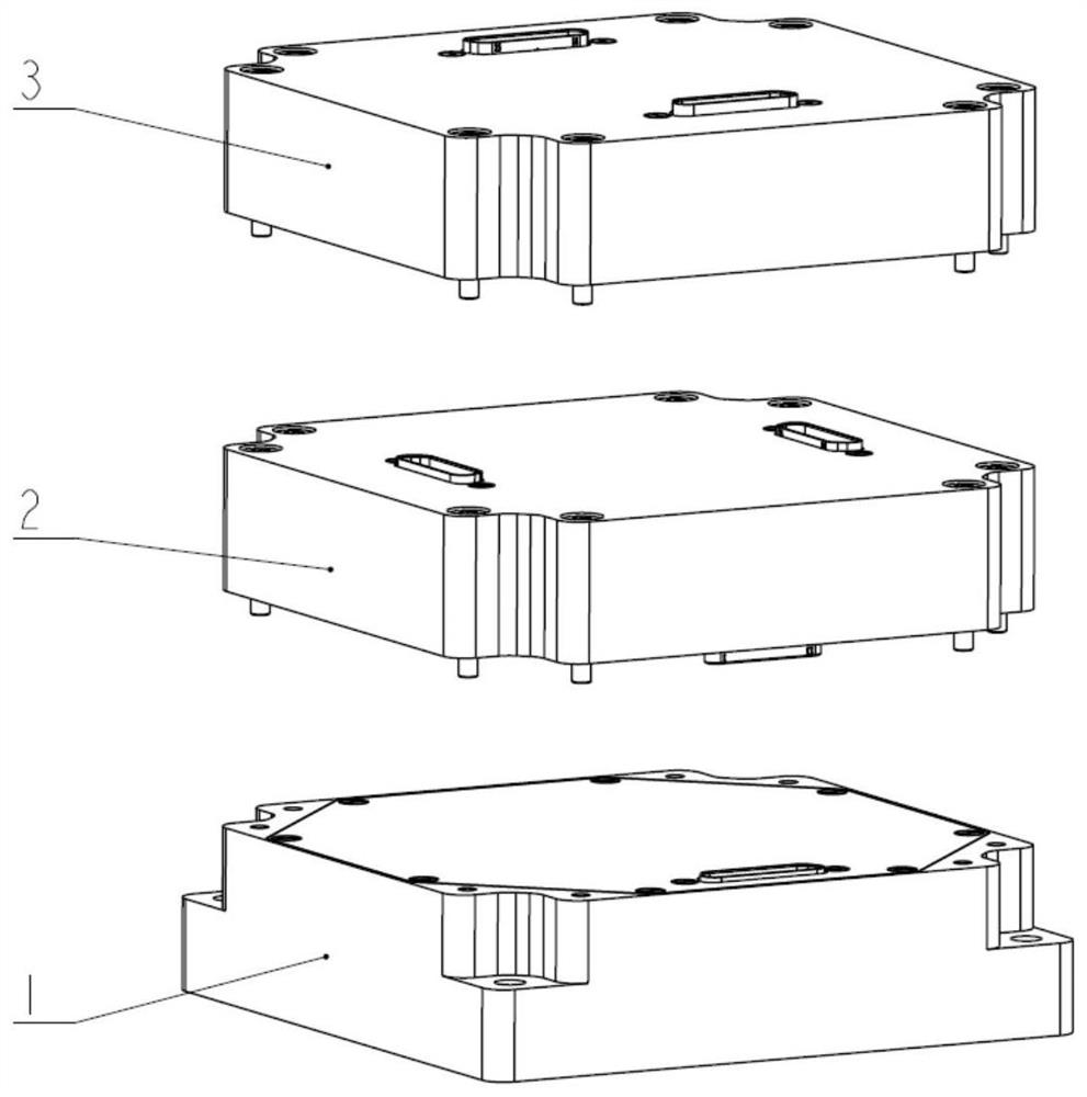 A cableless and modularized stacked electronic control device and its installation method