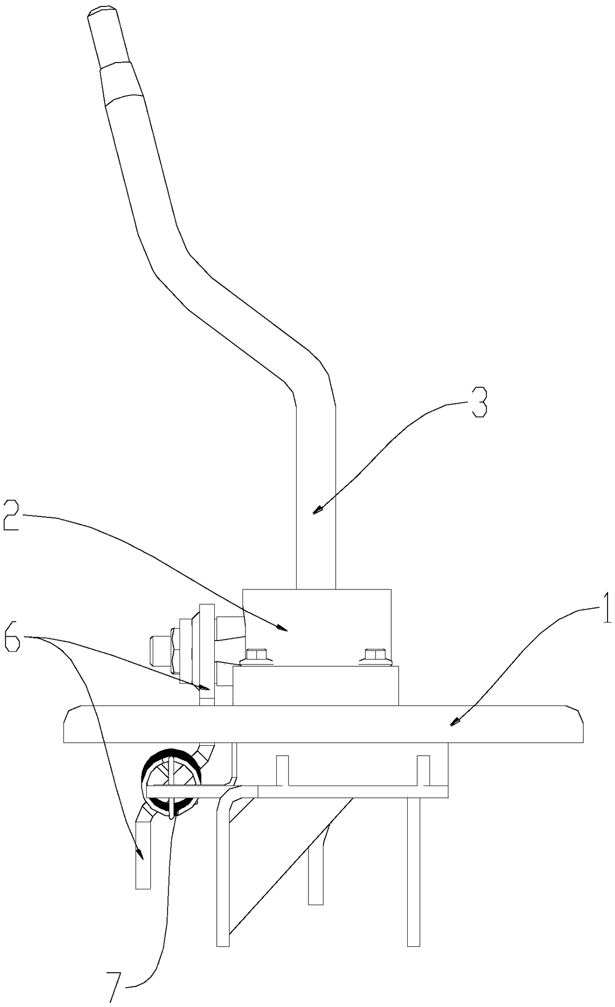 Soft shaft speed change manipulator and automobile