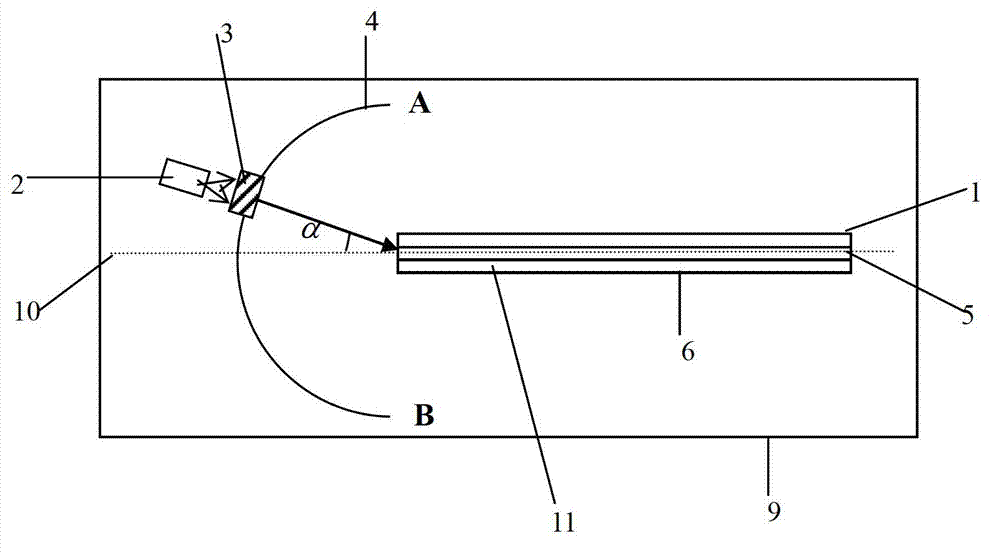 Simulated optical fiber demonstrating device