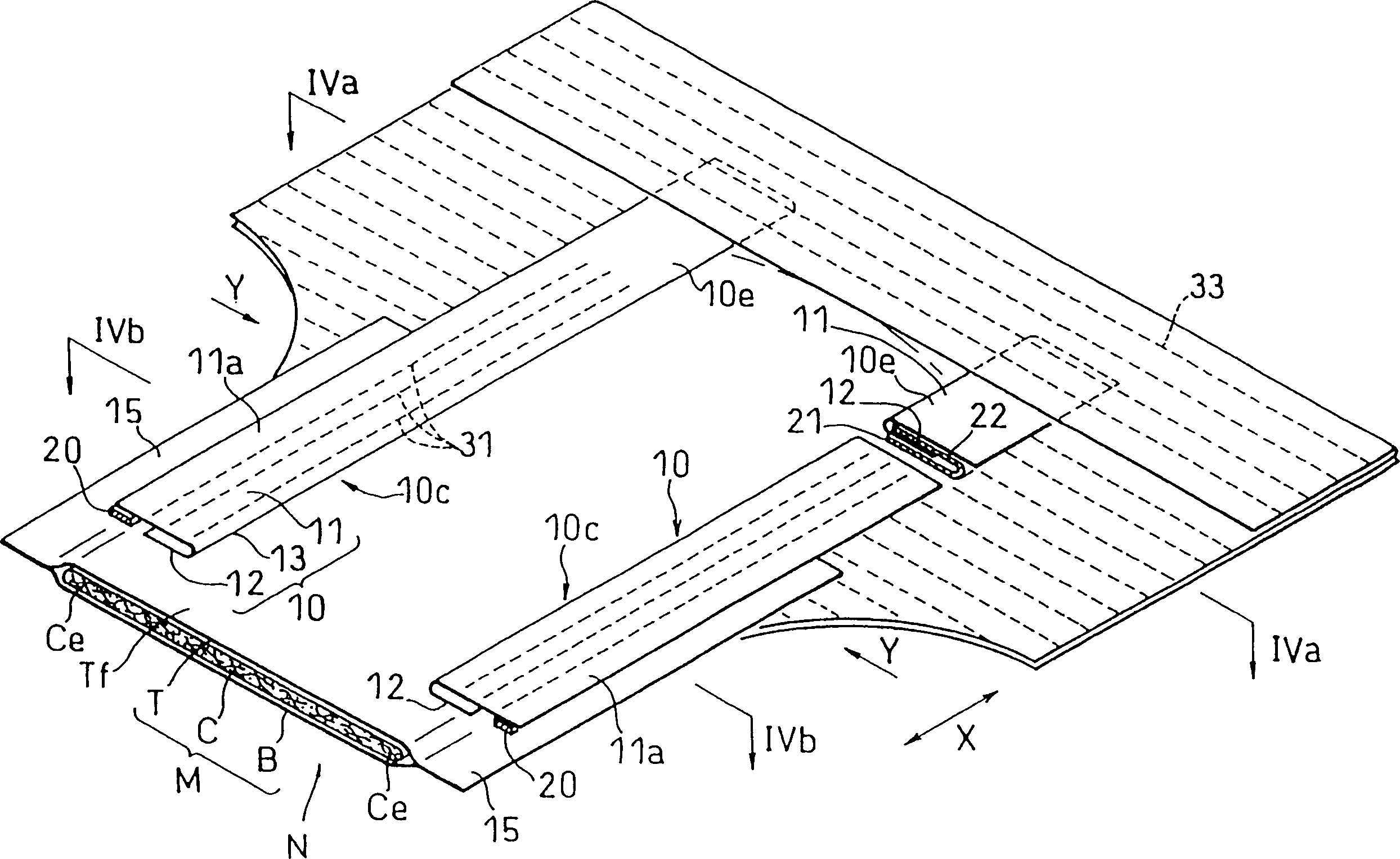 Disposable absorbent wearing article