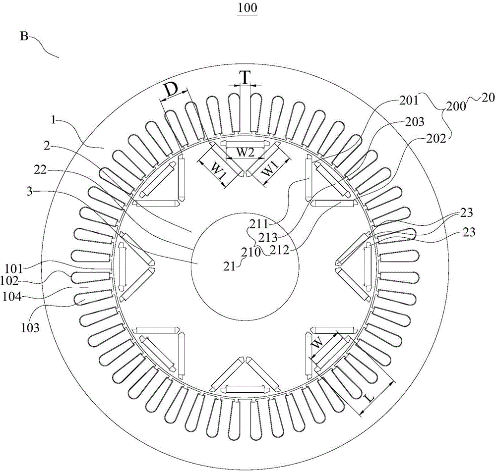Permanent magnet synchronous reluctance motor and compressor
