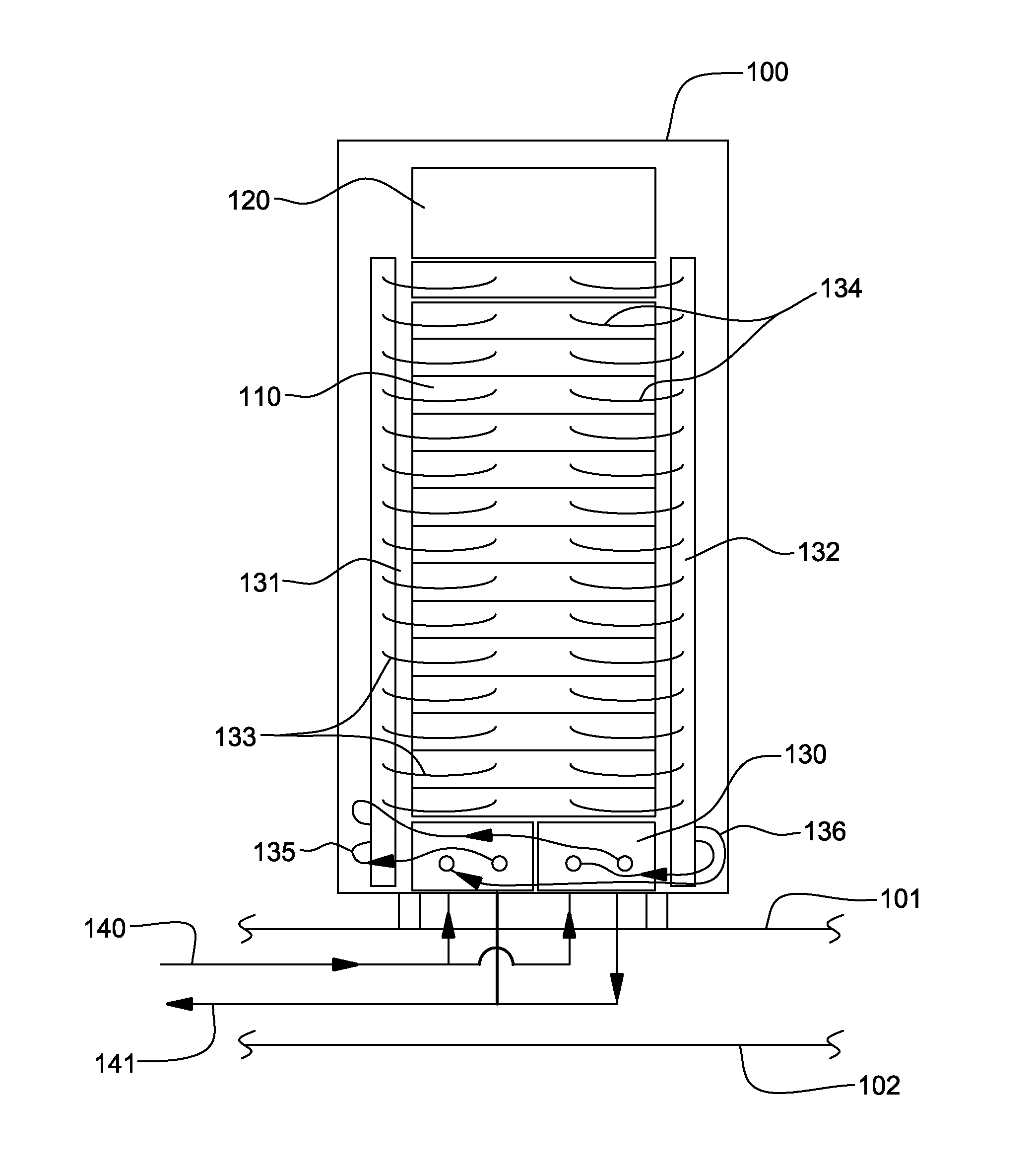 Apparatus and method for facilitating servicing of a liquid-cooled electronics rack