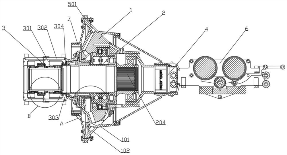 Steel wire rope cabin penetrating sealing device and method