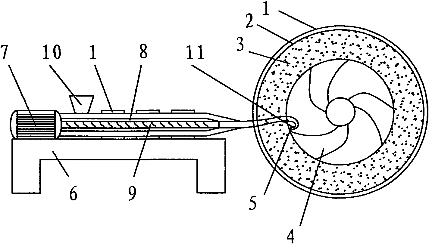 Inflation-free tire and method for manufacturing same