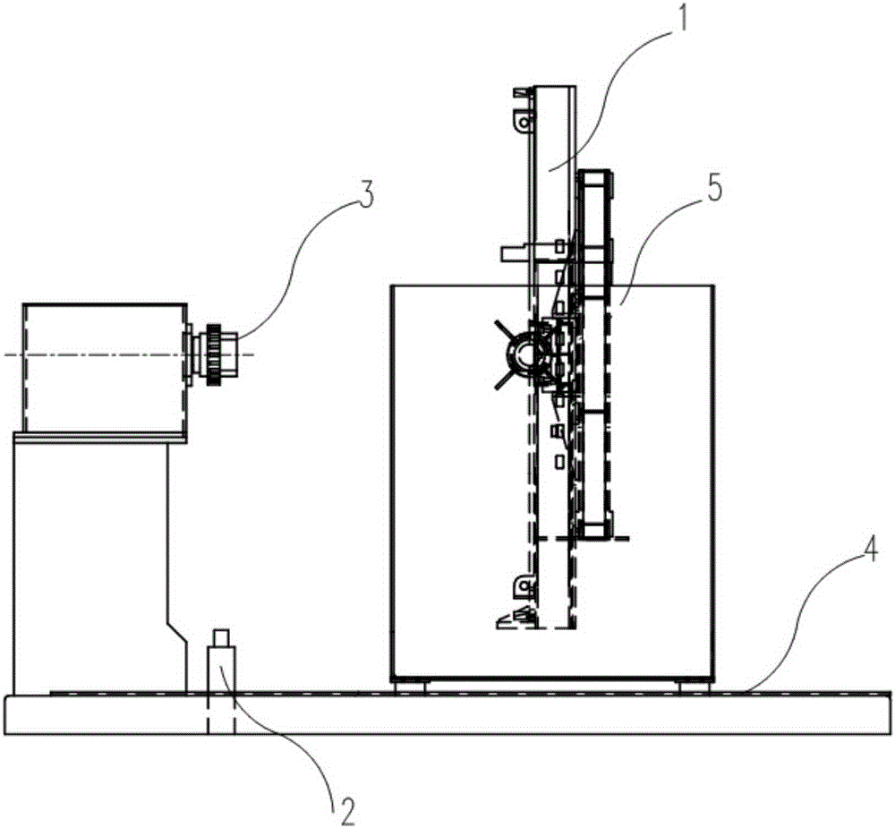 Winding core transformer unloading turning frame