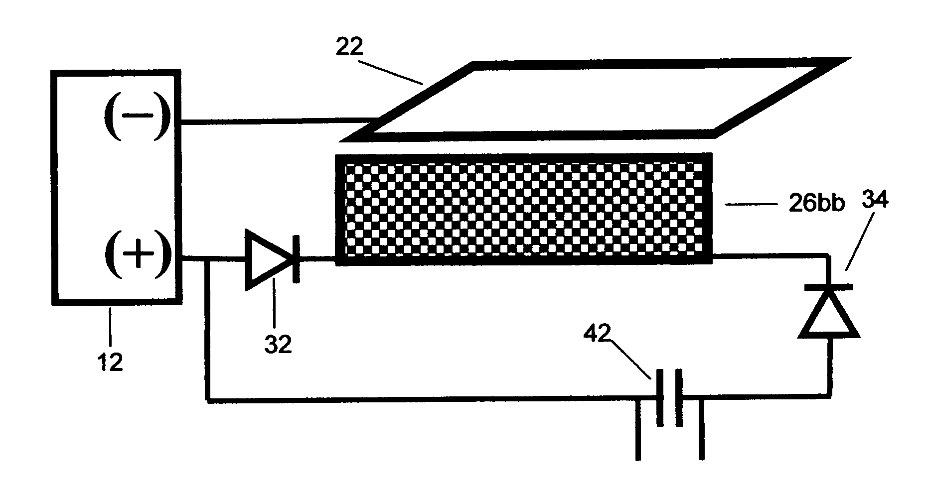 Process for the production of electric energy by the extraction of electrons from atoms and molecules