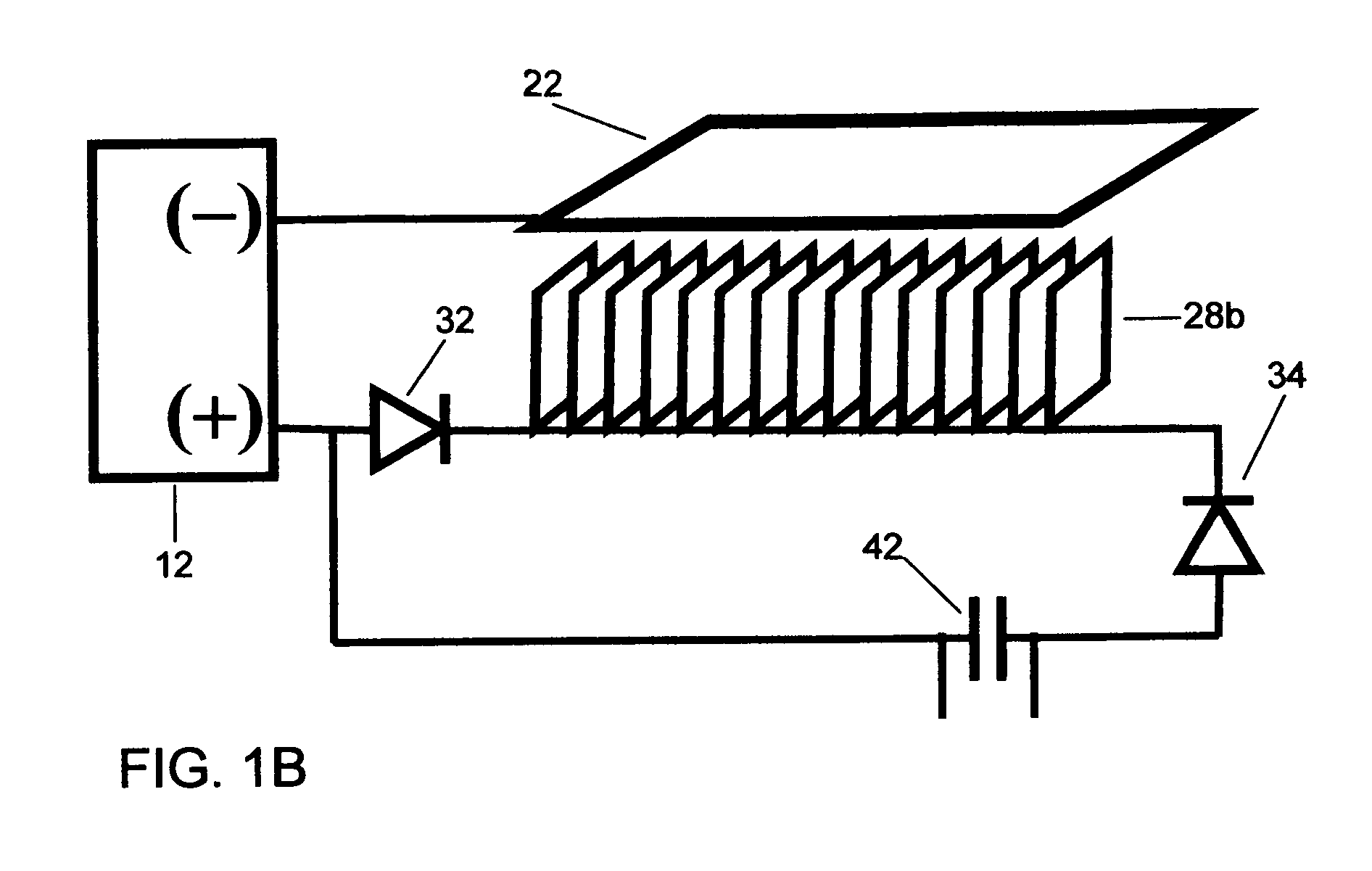 Process for the production of electric energy by the extraction of electrons from atoms and molecules