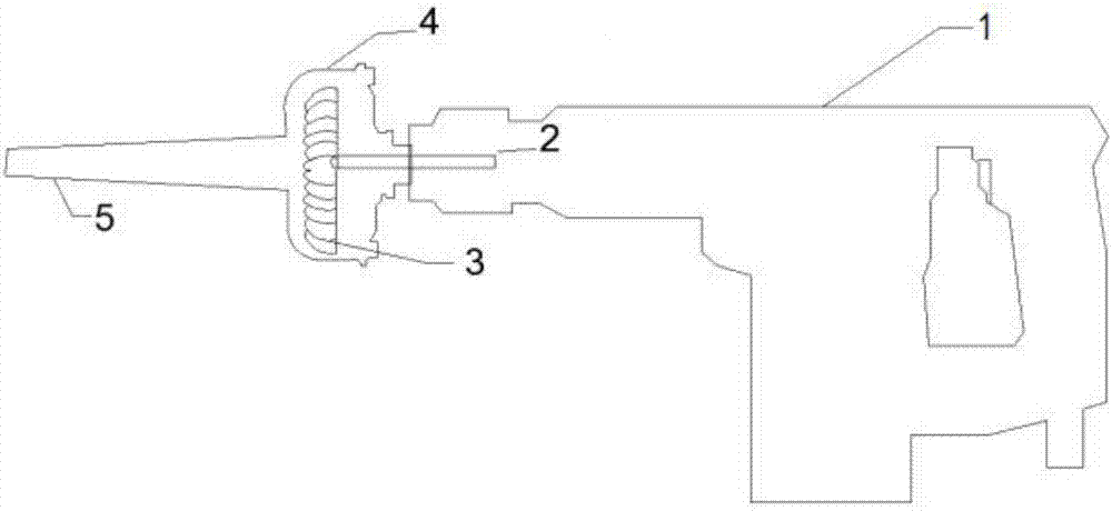 Blast electric hammer for self powerful hole cleaning after hole drilling for embedding steel bars