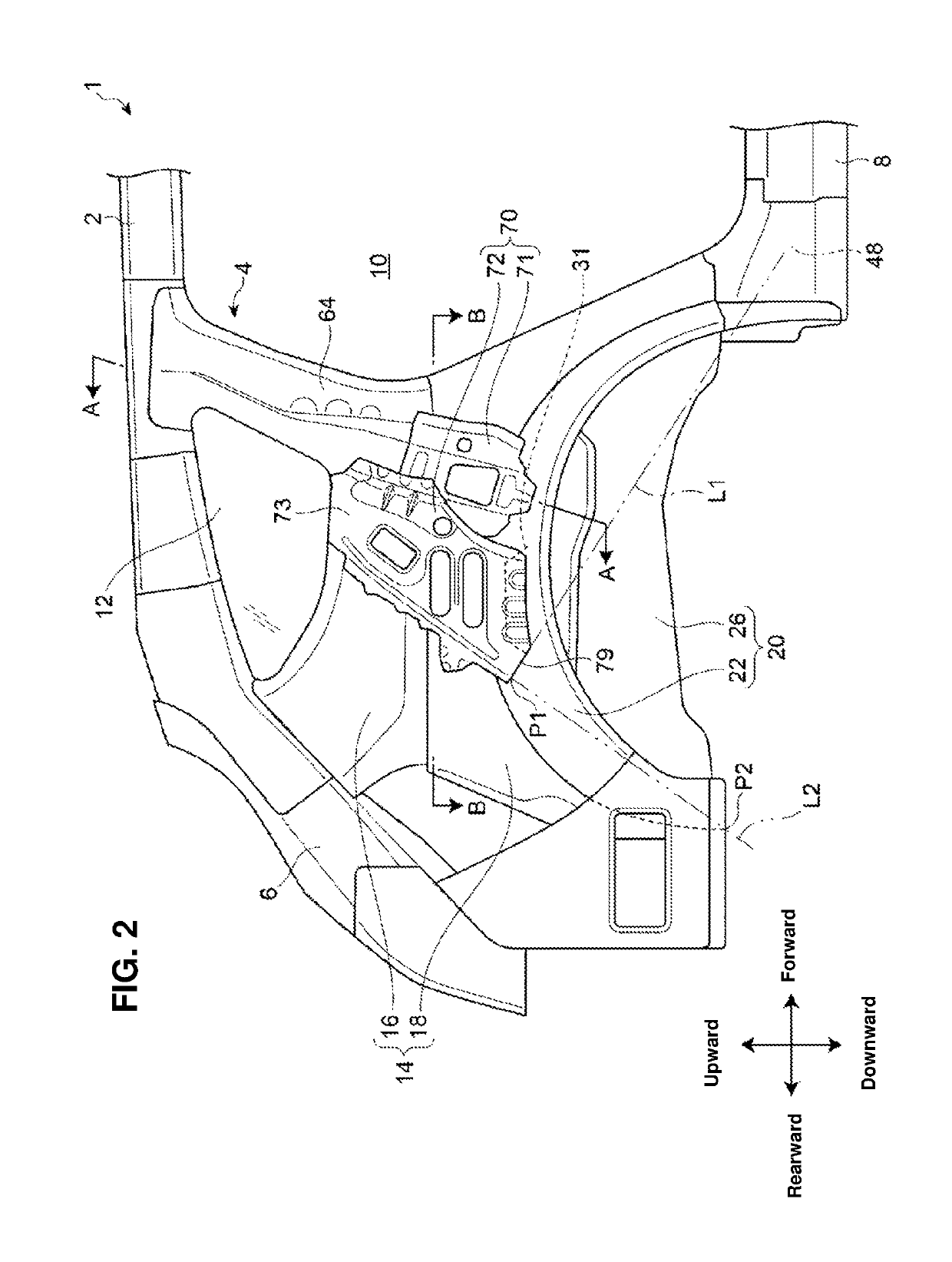 Side vehicle-body structure of vehicle