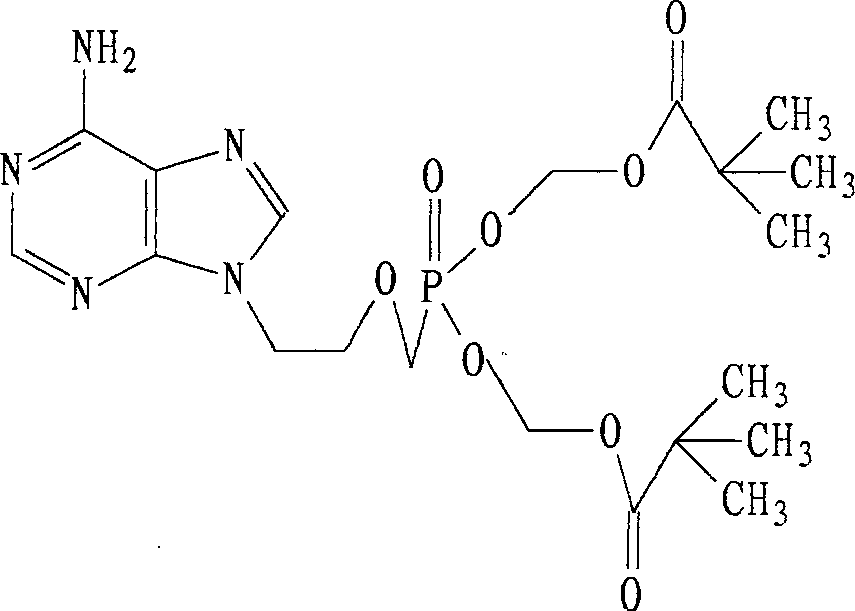 Crystalline form of Adefovir dipivoxil and preparing process thereof