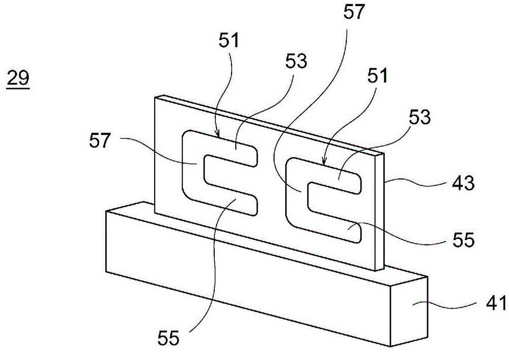 Elevator door device and installation method of elevator door