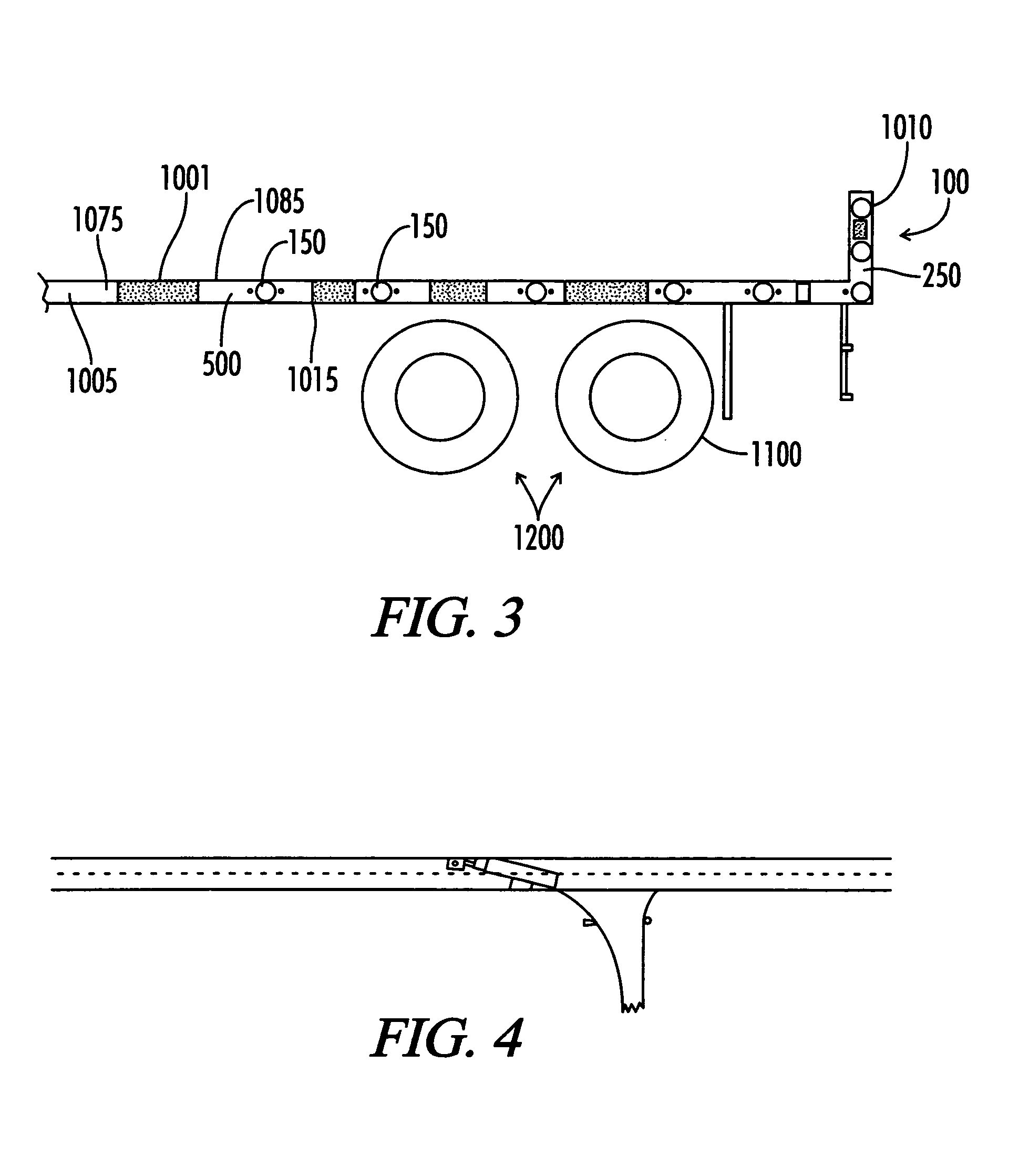 Safety lights for multiple-axle vehicles
