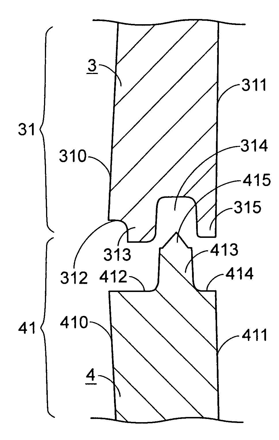 Assembly structure of case and the assembling method therefor