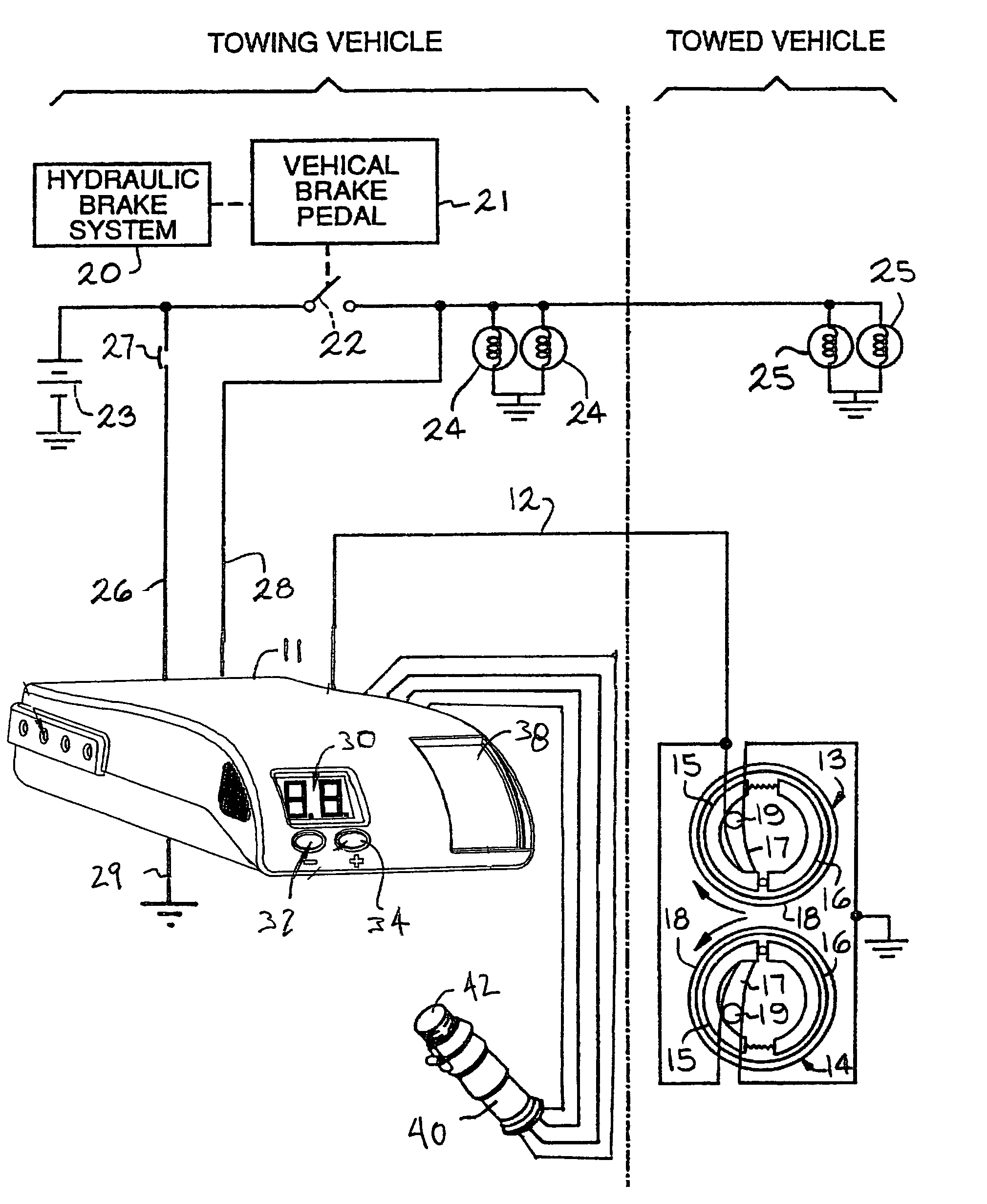 Electric trailer brake controller