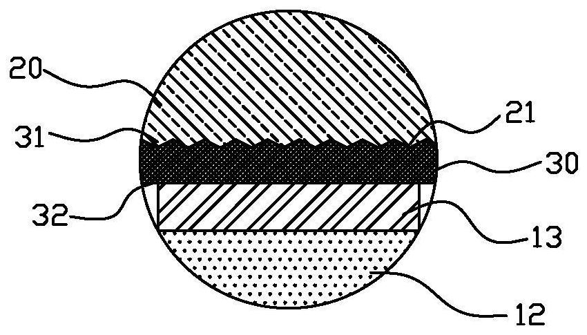 Transition device for flexible device, preparation method and method for patching flexible device