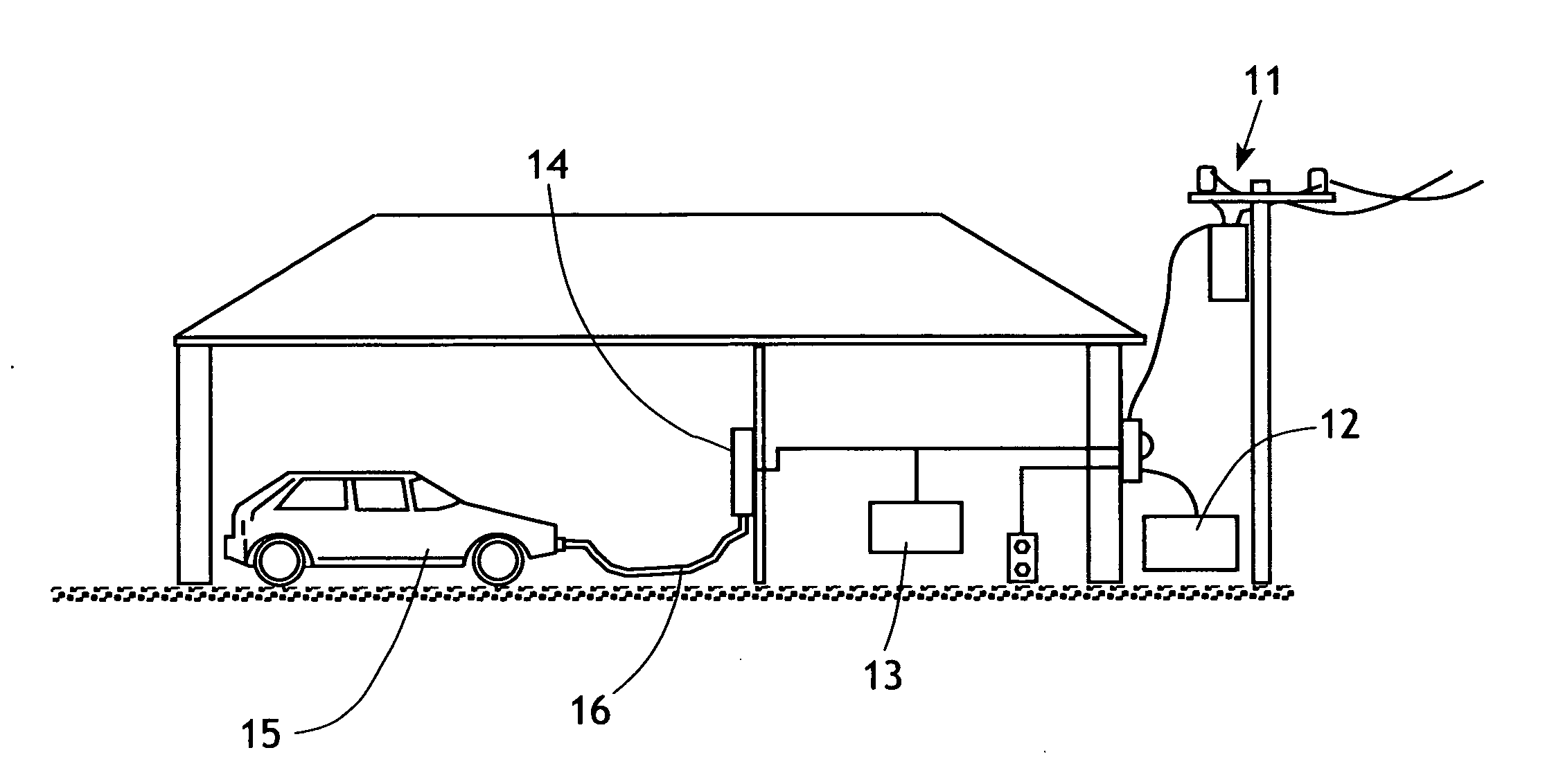 EV charging system with electric vehicle diagnostic