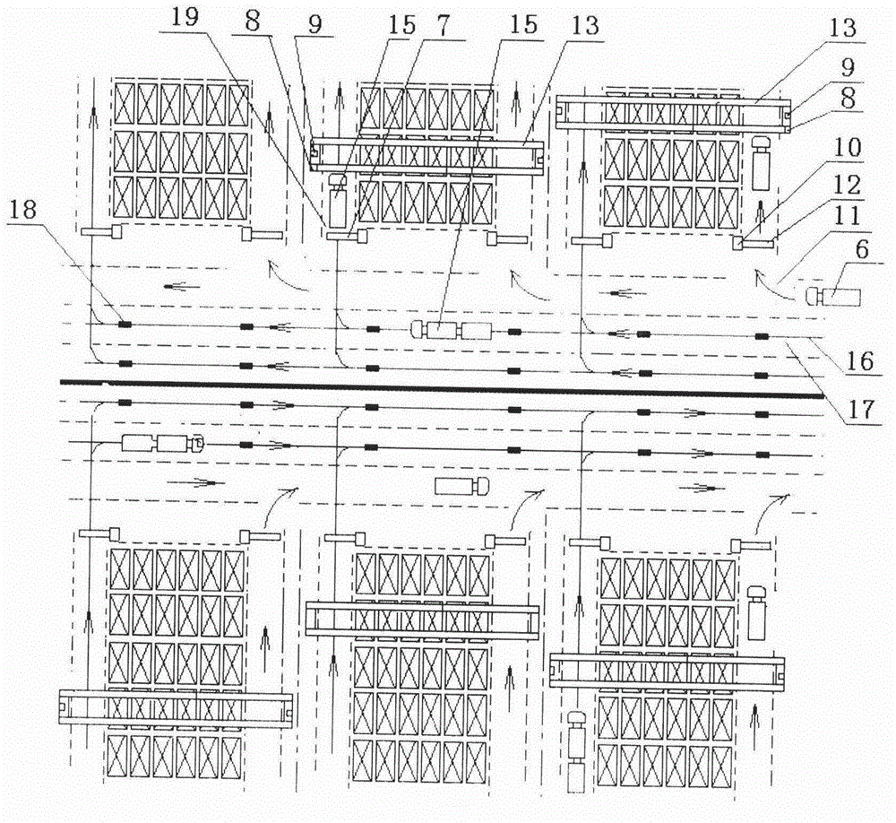 Container automated wharf loading and unloading system and method