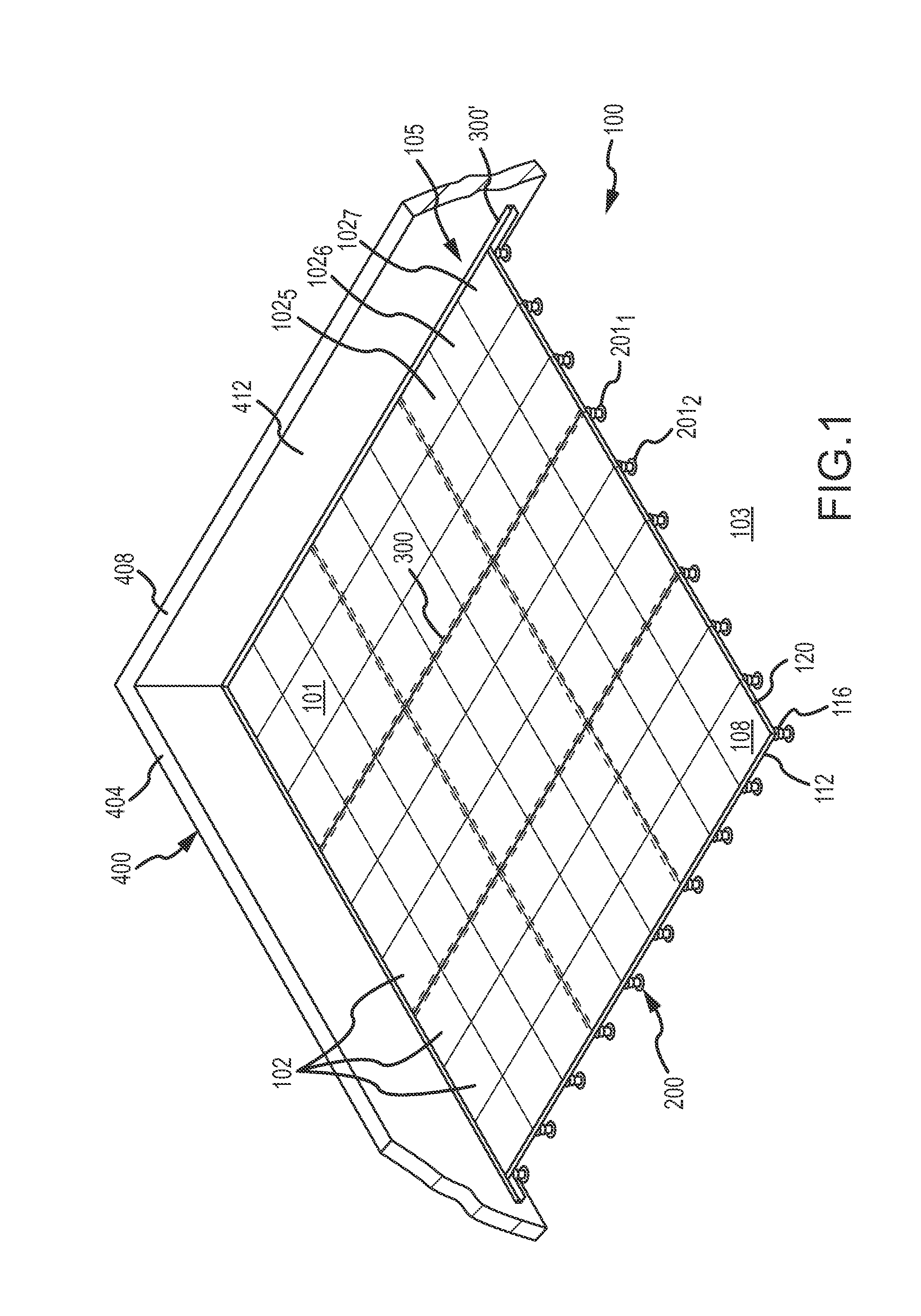 Field paver connector and restraining system