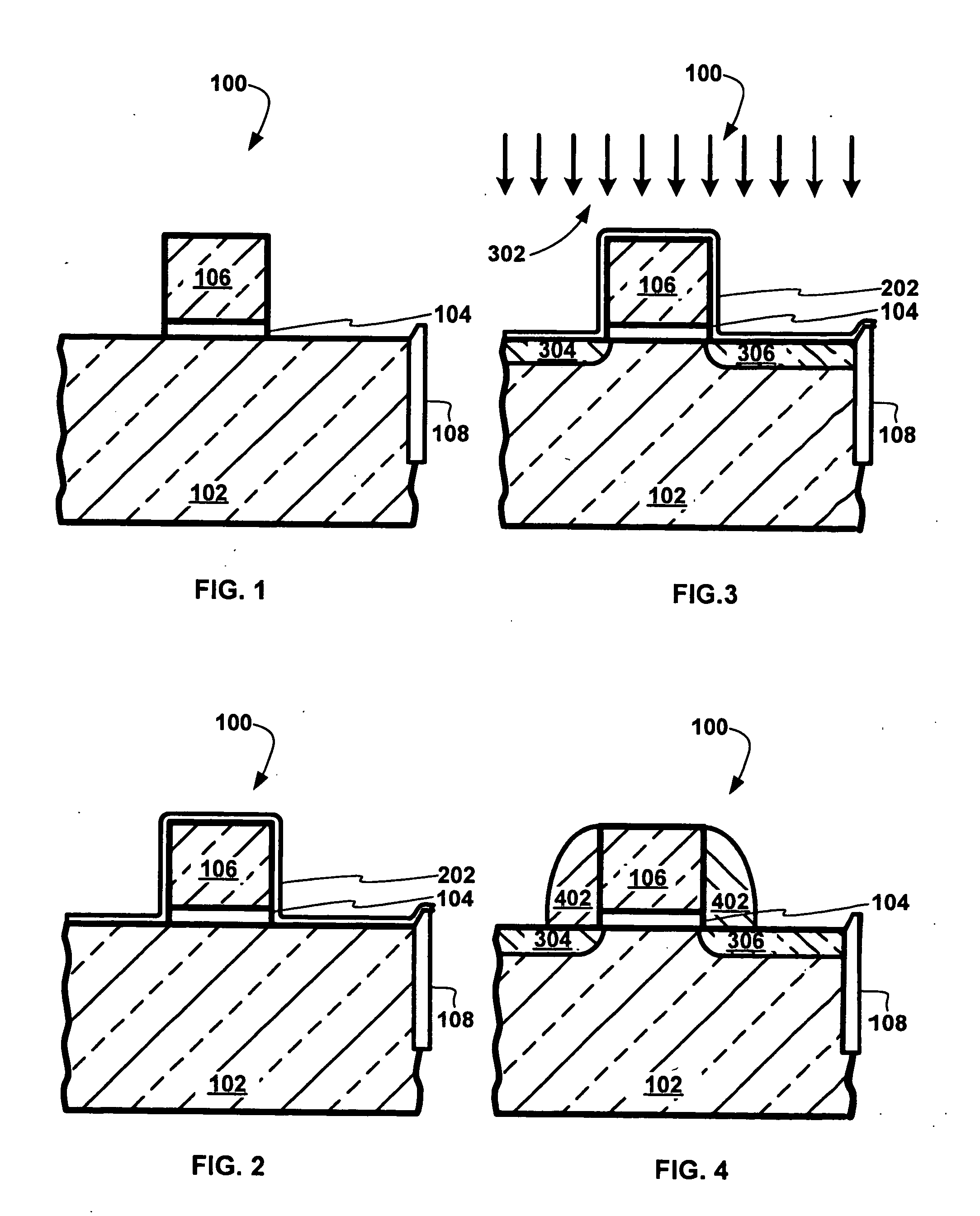Low stress sidewall spacer in integrated circuit technology