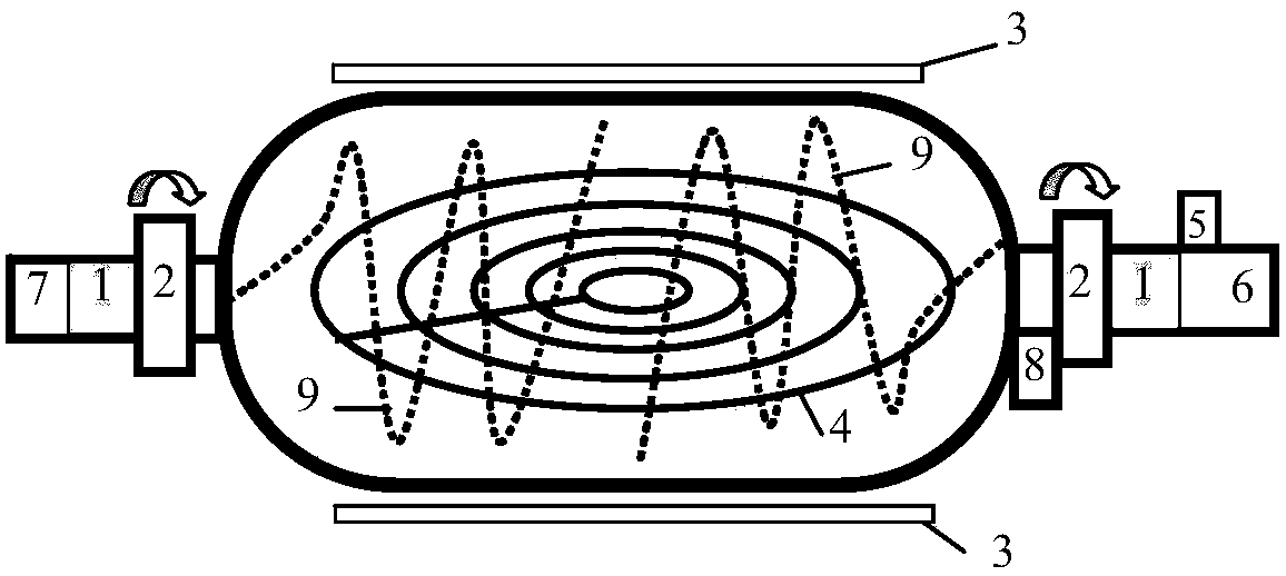 Rare earth permanent magnet hydrogen breaker and hydrogen cycle utilization hydrogen storage and release device, system and method thereof