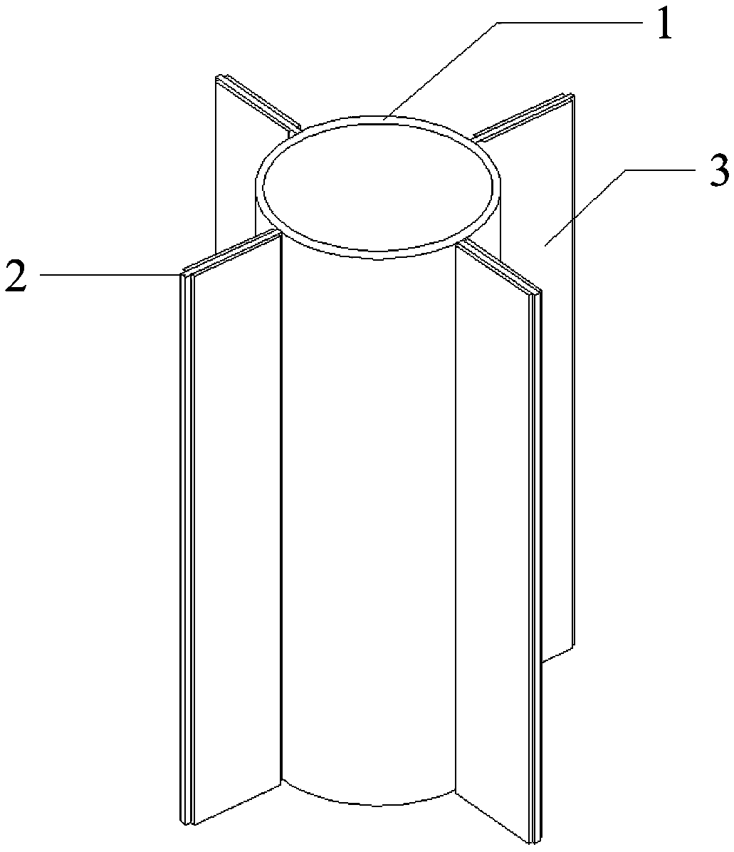 Cross-shaped steel pipe combined pile with dual functions of bearing and draining