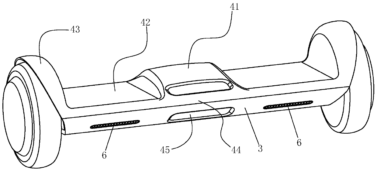 Man-machine interaction electric self-balancing vehicle and upper cover thereof