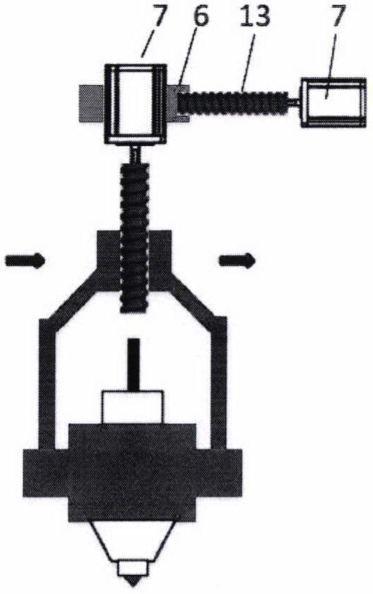 Non-planar EFI printing device and method based on space-adjustable array nozzles