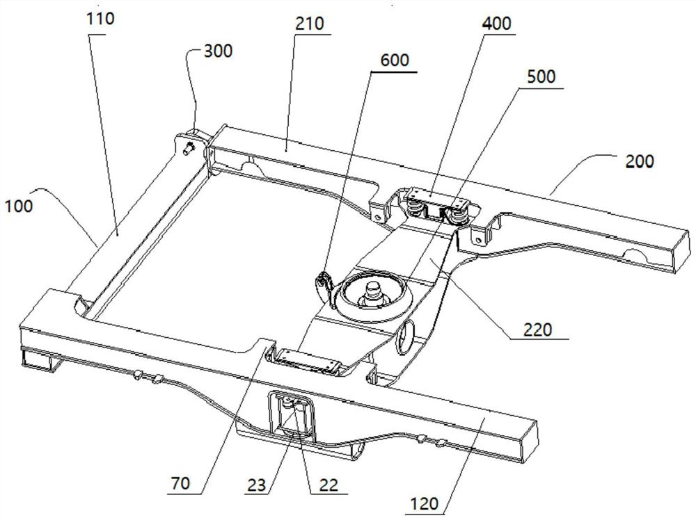 Flexible framework of bogie of railway wagon and the railway wagon