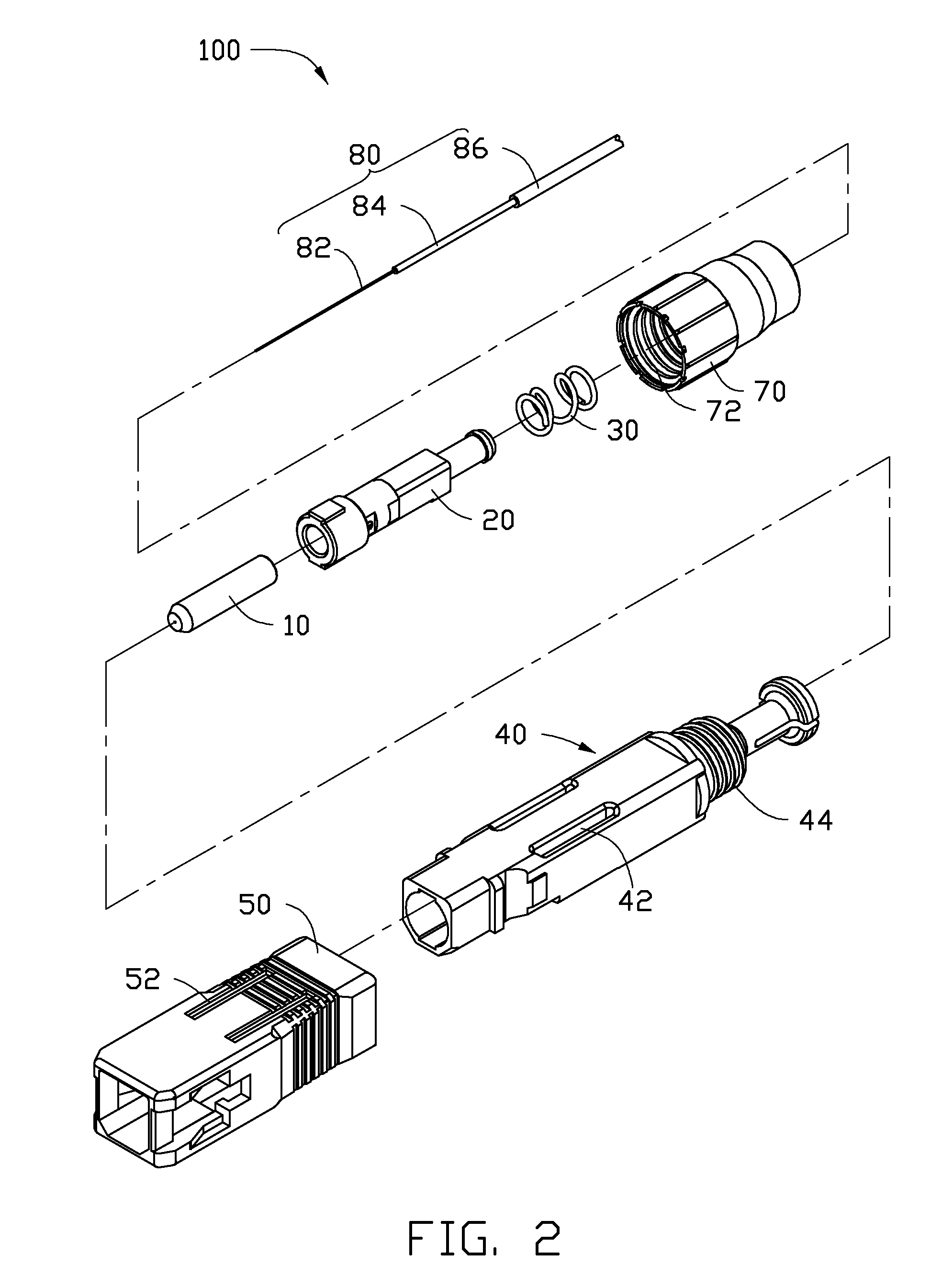 Optical fiber clamping mechanism and optical fiber connector using the same