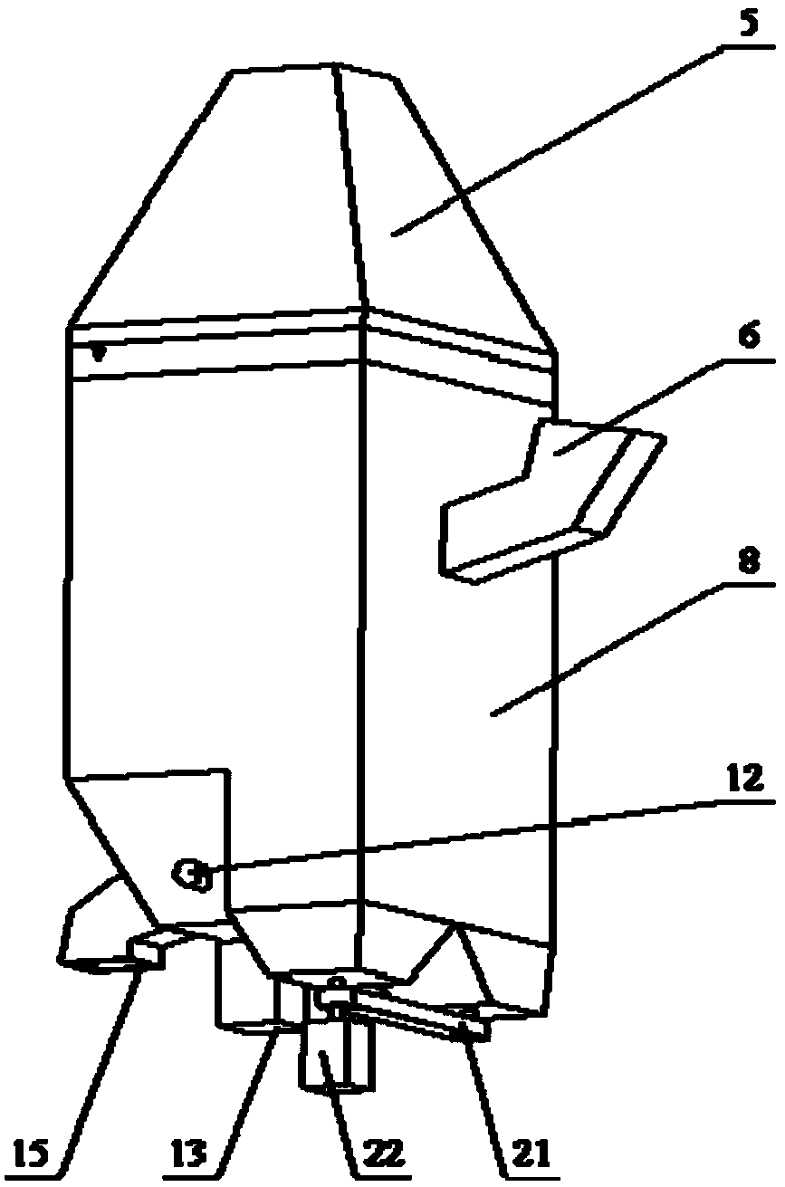 High-efficiency vertical domestic garbage treatment device