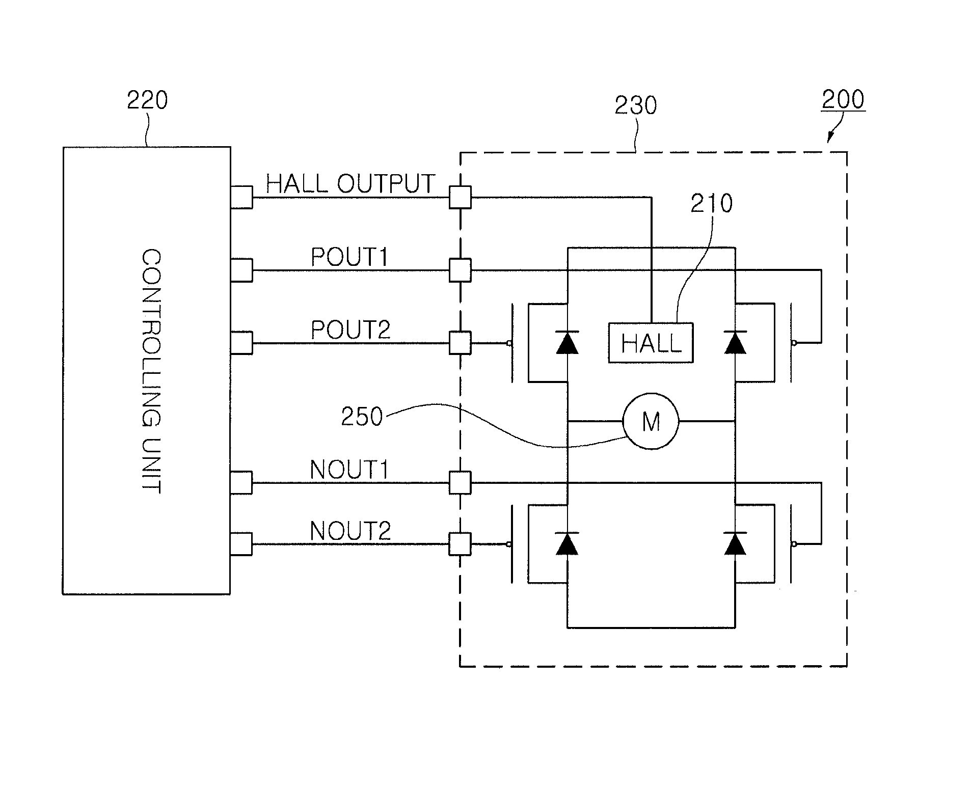 Motor controlling circuit, motor driving device and method of driving motor