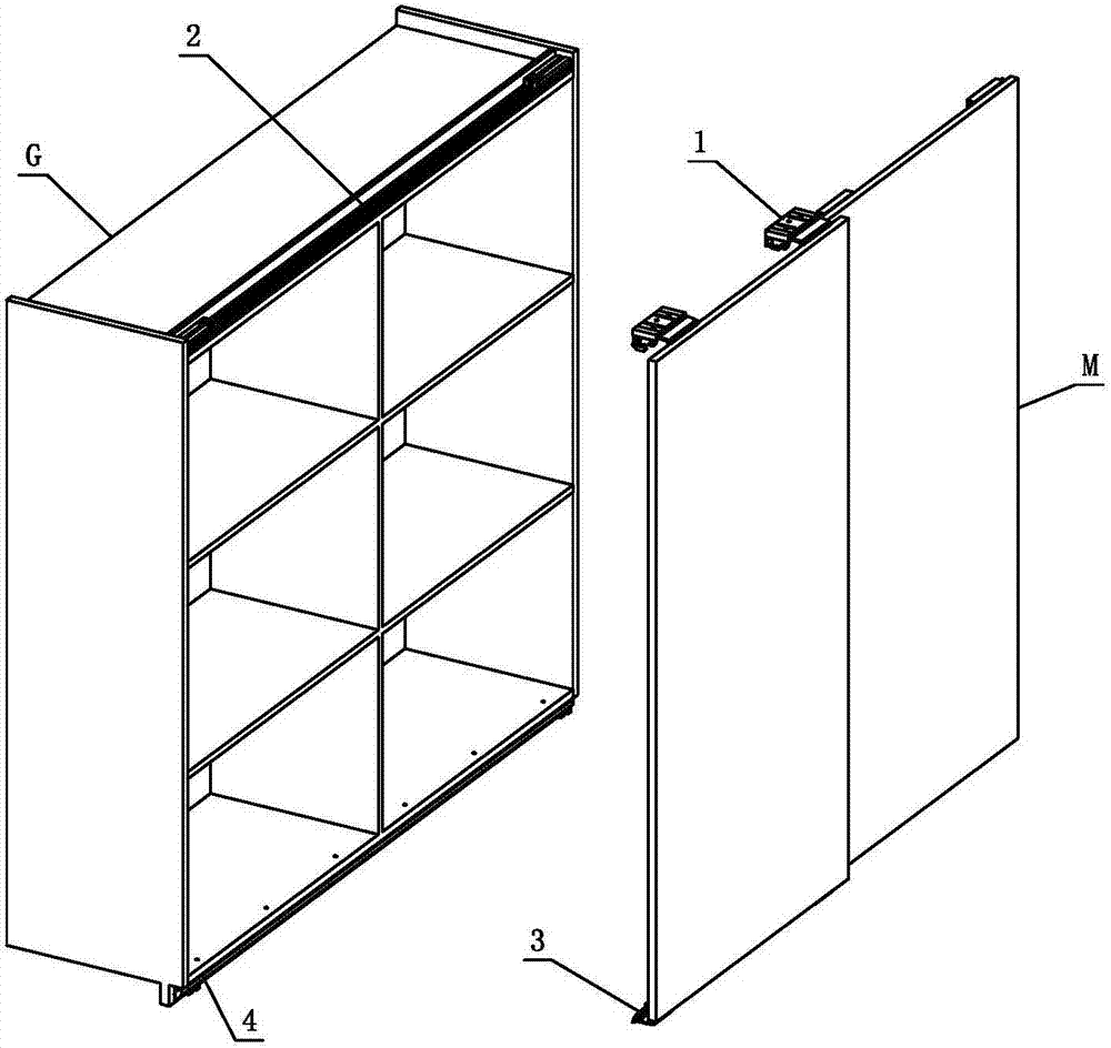 A suspension adjustment mechanism for furniture sliding doors