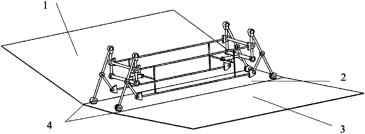 A variable structure two-dimensional supersonic air inlet adjusting device