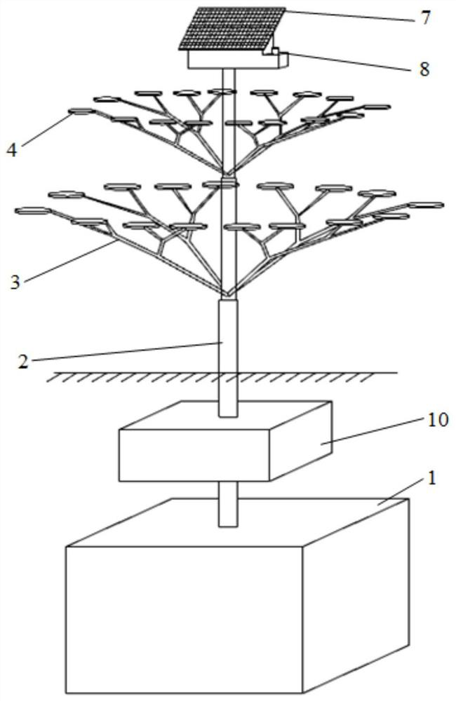 A biomimetic water intake device used in desert water-scarce areas