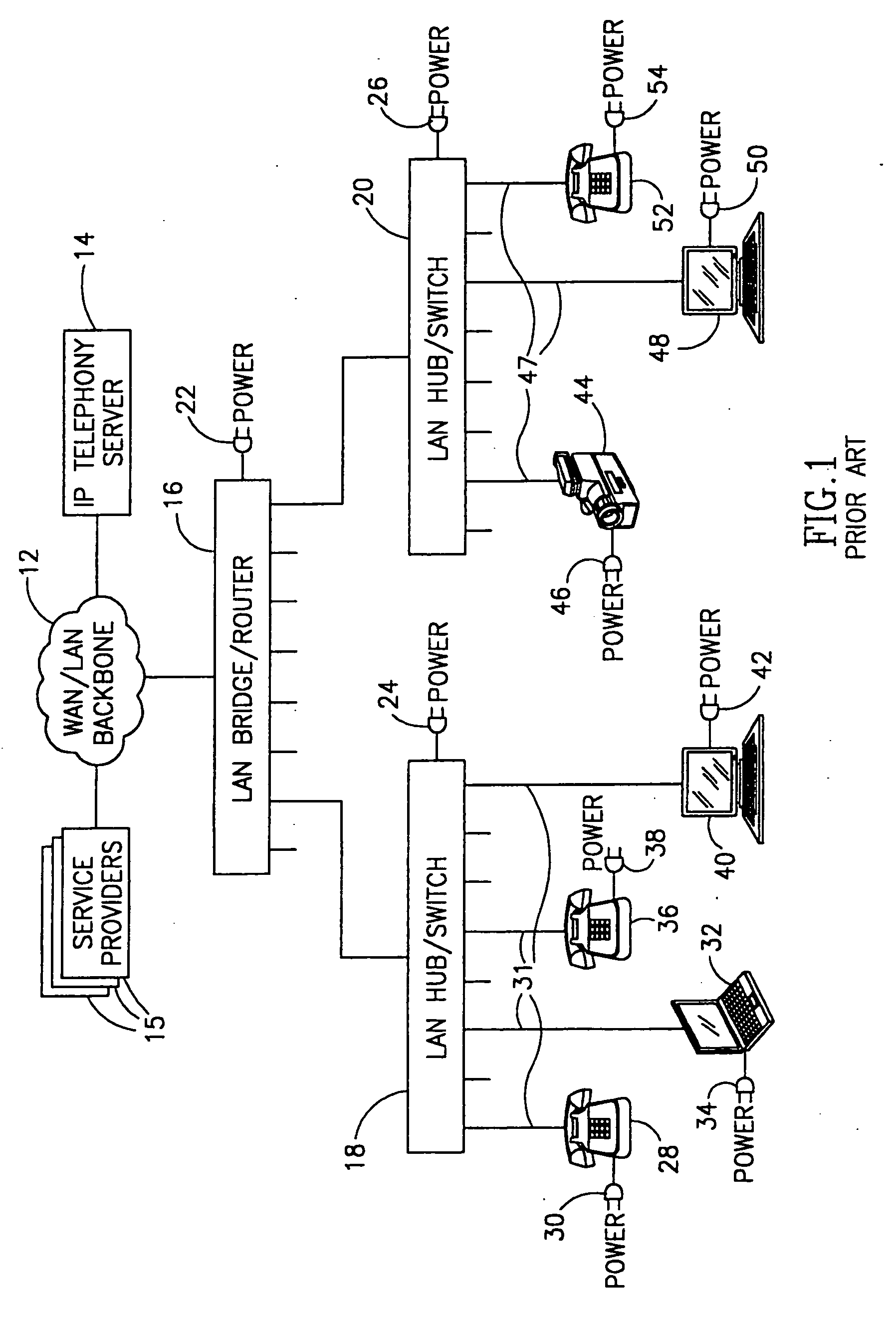 Combiner for power delivery over data communication cabling infrastructure