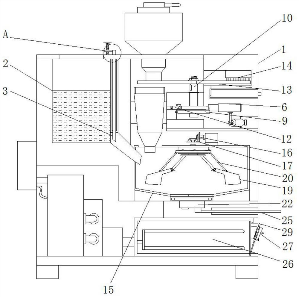 Environment-friendly flame-retardant polyamide composite material preparation device and process